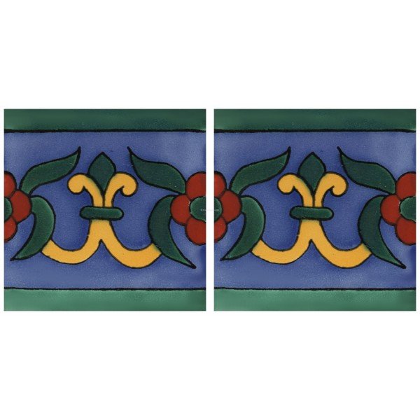 Mexican Talavera Border Tile Renduelez